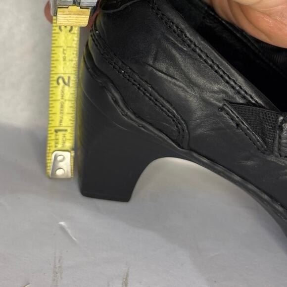 Josef Seibel Marissa Black Leather Mary Jane Heel Pump Shoes Size US 7-7.5 - Picture 9 of 10